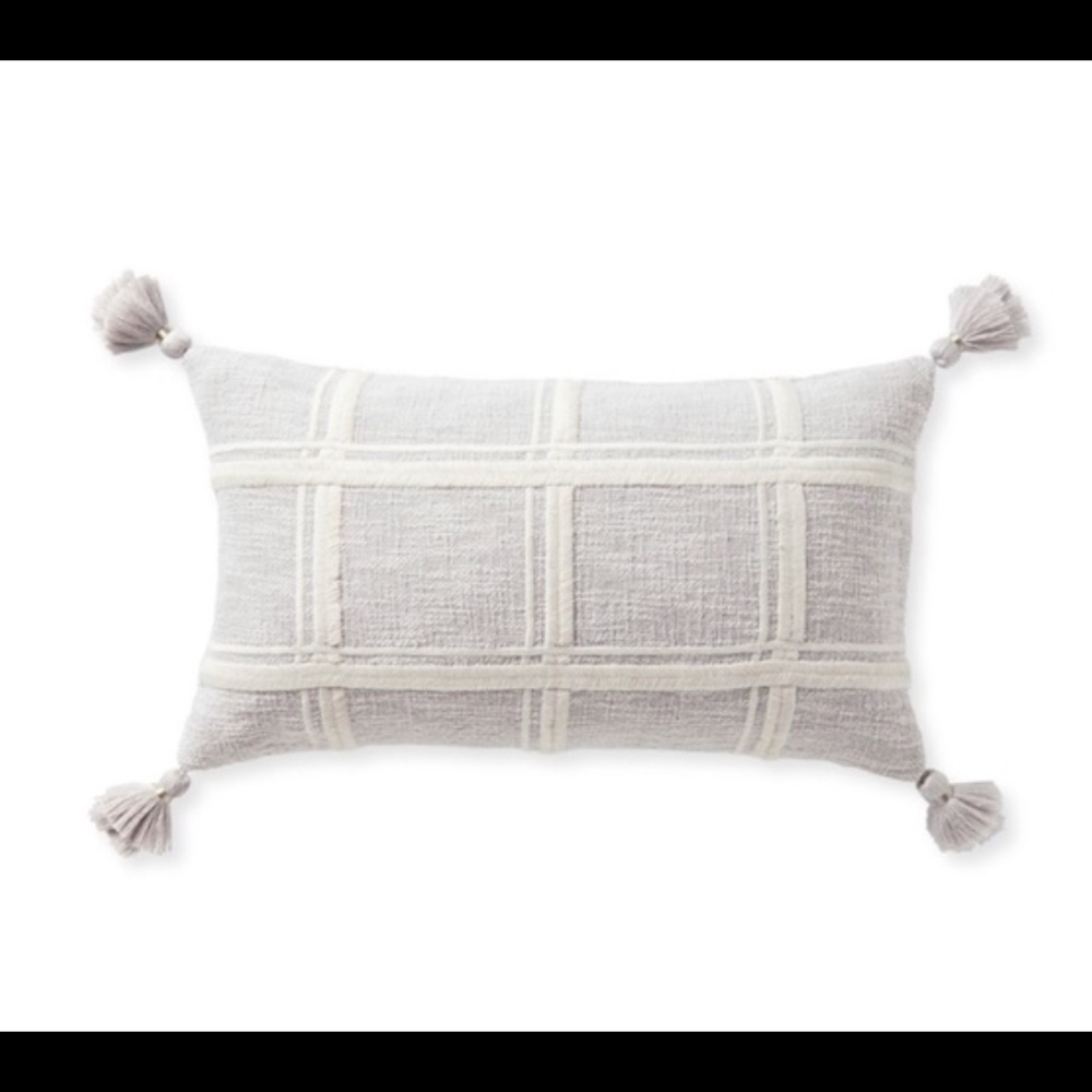 NWT Serena & Lily Ashby Pillow Cover in Fog